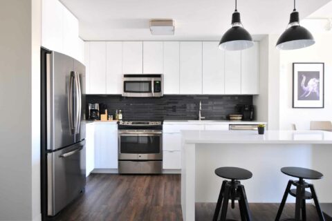 A staged kitchen ready for home viewing