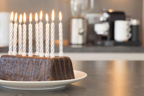 Birthday Cake with candles