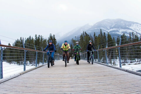 Participants in the Bike All Winter program. Photo by Dark Horse Photography