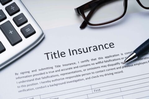 Stock image of a title insurance document