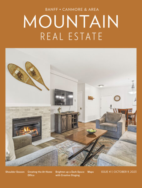 Cover of the October 2023 issue of Mountain Real Estate magazine